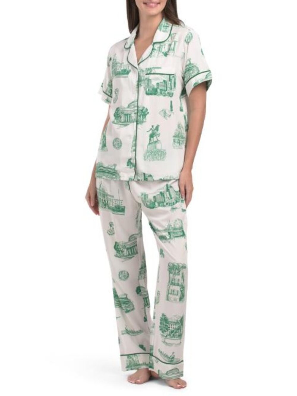 KATIE KIME 2pc Toile Pajama Pants Set